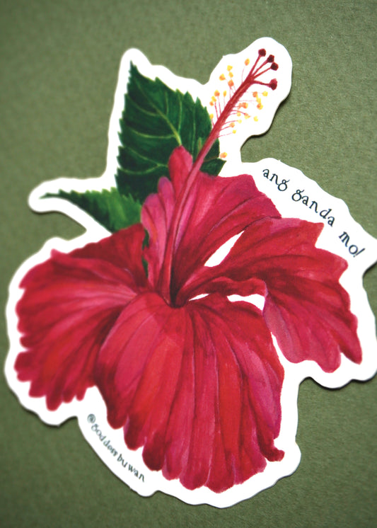 “Ang ganda mo!” Sticker (Gumamela)
