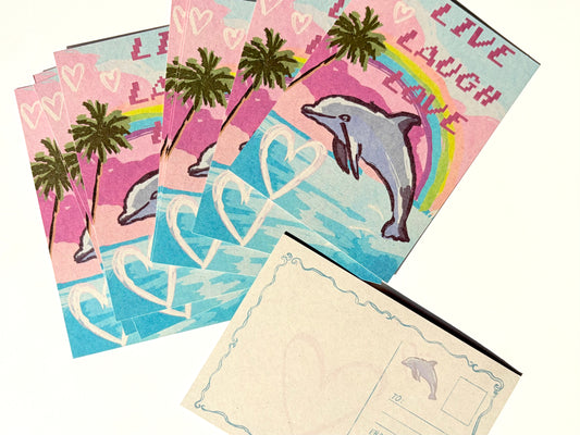 A5 Postcard “Live, Laugh, Love”