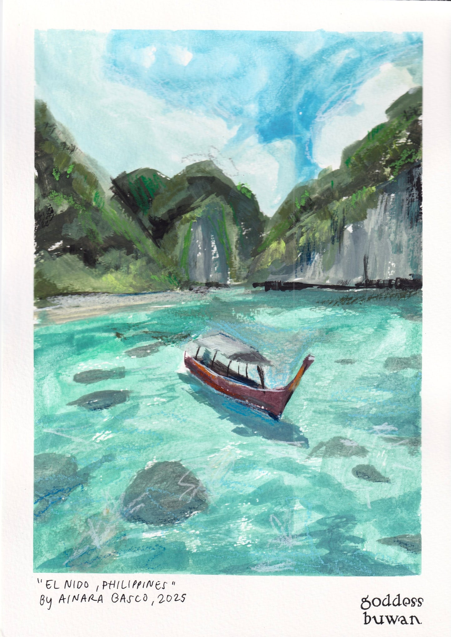 “El Nido, Philippines,” Original Painting